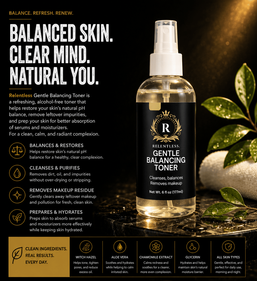 Relentless Men Gentle Balancing Toner