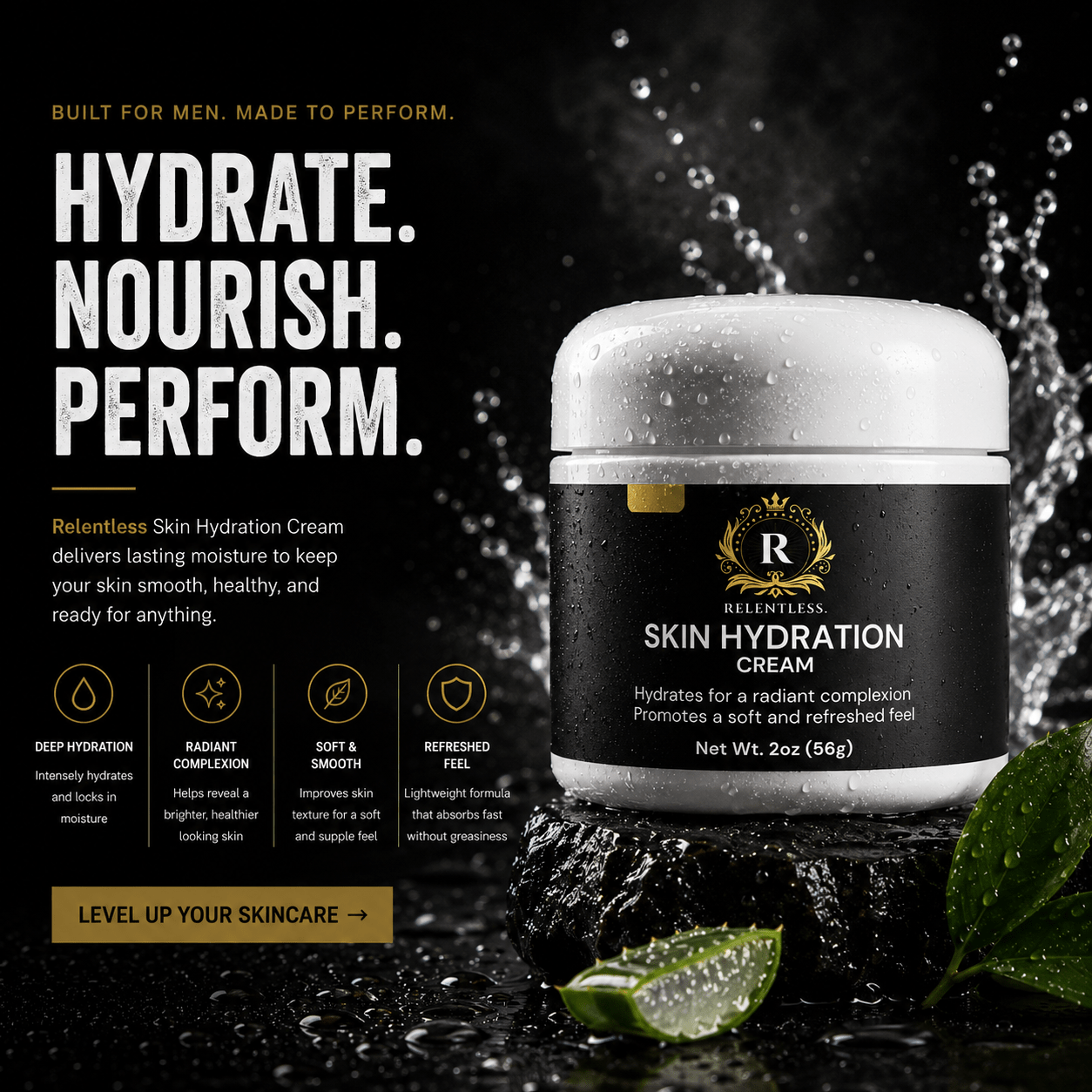 Skin Hydration Cream - Relentless Men's Skincare